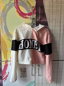 Color Block "HONEY" Crop Top