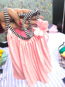 Girls' Pink Top &amp; Skirt Set
