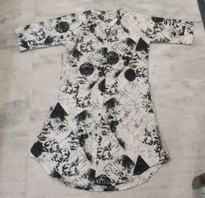 Abstract Print Casual Tunic