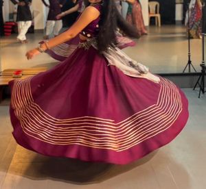 purple wine Navratri Ghagra