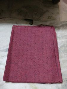 Elegant Red Saree with Intricate Border