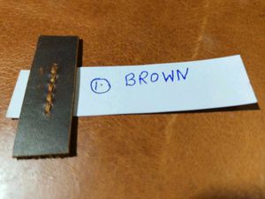 Handmade Brown Leather with Colour Sample