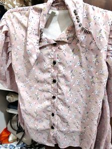 Chic Floral Print shirt top
