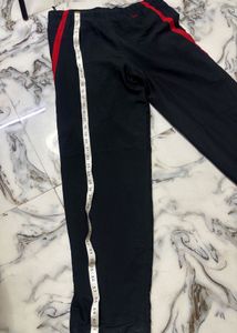 (Nike) Men's Black &amp; Red Track Pants