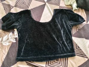 Black Velvet Blouse