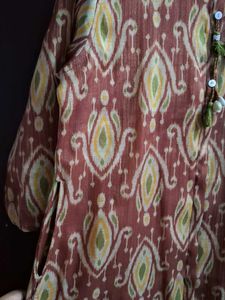 Ikat Print Kurta