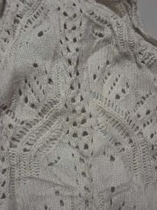 thrifted bohooCrocheted White Summer Dress its sho