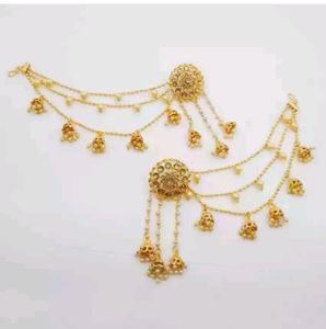 Golden Heavy Bahubali Earrings