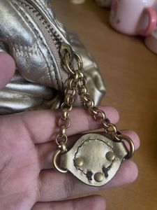 Chic Metallic Gold Hobo Bag