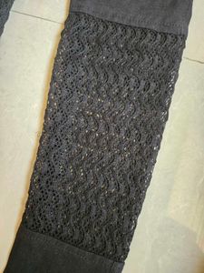 Black Lace Detailed Palazzos