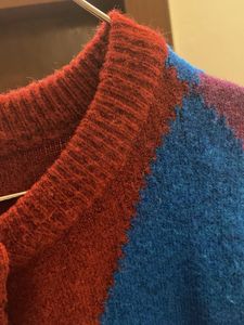 Zara Cozy Argyle Knit Cardigan