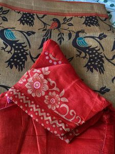 Stunning Peacock Print Saree
