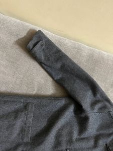 Grey Color Coat With Cap