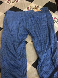 Blue  🔵printed💙 Jeans🩵