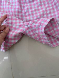 Cute Pink Gingham Pajama Shorts
