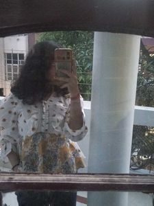 Stylish Printed Peplum Kurta