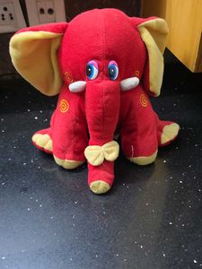 Cute Red Elephant Plush Toy