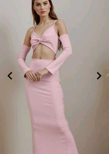 Elegant Pink bodycon dress