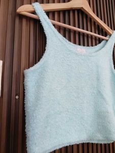 Cozy Fuzzy Cropped Tank Top
