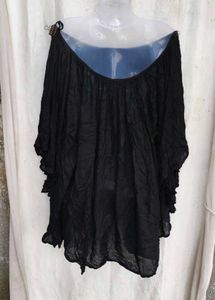 Black Off-Shoulder Flowy Top