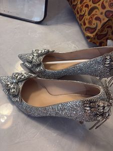 Sparkling Rose Gold Embellished Heels