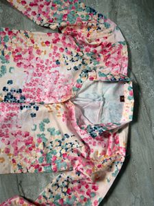 Floral Print Button-Up Shirt
