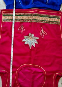#राजपूती पोशाक (हाफ प्योर )in Royal Blue कलर