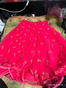 Stunning Pink Embroidered Lehenga Choli