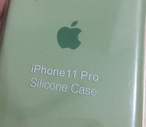 IPhone 11Pro Silicone Cover Case Mint Green Colour
