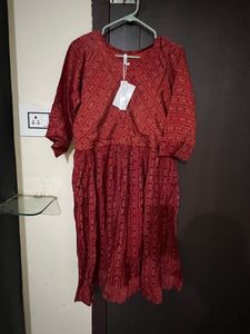 Stylish Red Ethnic Kurta