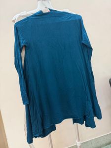 Teal Flowy Cardigan