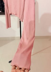 Cute Pink Long Sleeve Top