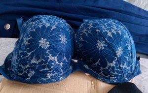 Victoria's Secret Blue Lace Bra