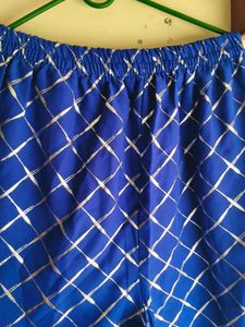 Royal Blue Printed Kurta