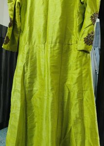 Green Handwork Kurti