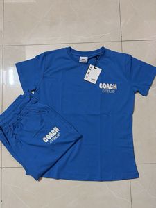 Blue Coach T-Shirt and Trackpant Coord Set