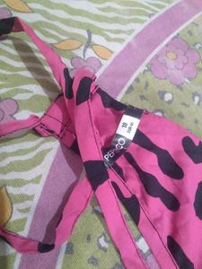 Pink Leopard Print Romper