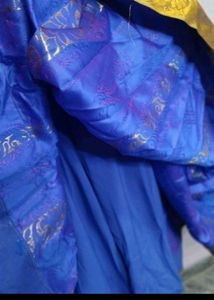 NEW Elegant Blue &amp; Gold Ethnic Gown