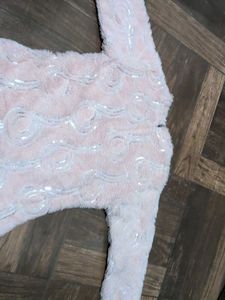 Cute Pink Faux Fur Baby top