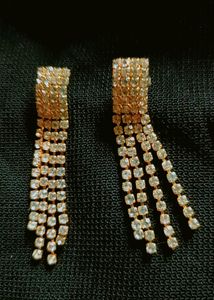 Artificial Earring(Gold And Stone)