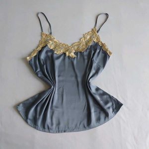 Lace Trim Silk Camisole Top🦢✨️