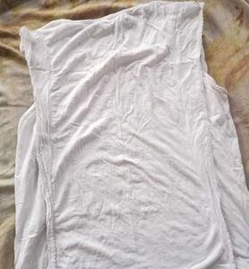 White Eyelet Detail Sleeveless Top