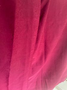 Wine Maroon Self Design Georgette Saree