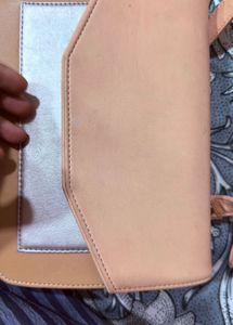 Stylish Two-Tone Crossbody HandBag