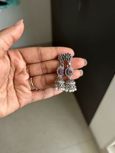 Red Stone Necklace &amp; Earring Set