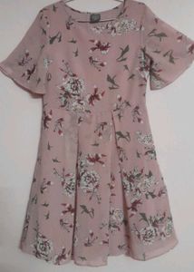 Whimsy Chiffon Floral Print Dress