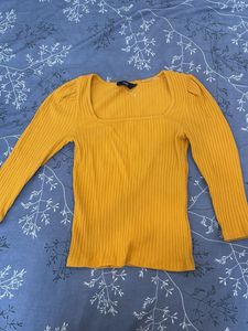 Mustard Long Sleeve Top