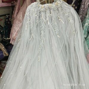 Stunning White  net Lehenga Choli