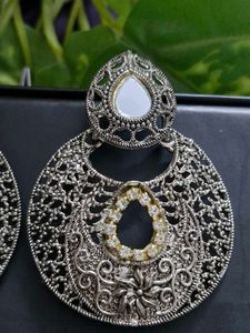 Elegant Oxidized Jhumka Earrings