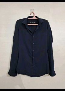 Elegant Satin Button-Up Shirt